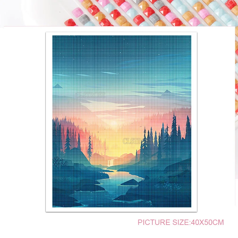 5D Diamond Painting Landscape Painting Landscape Painting Tree Sunset Painting Modern Style Living Room and Wall Decoration Art
5D Diamond Painting Landscape Painting Landscape Painting Tree Sunset Painting Modern Style Living Room and Wall Decoration Art