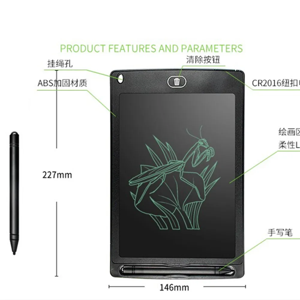 8.5inch Electronic Drawing Learning Board Lcd Screen Colorful Writing Tablet Graphic Drawing Tablets Handwriting Pad Board+pen
8.5inch Electronic Drawing Learning Board Lcd Screen Colorful Writing Tablet Graphic Drawing Tablets Handwriting Pad Board+pen