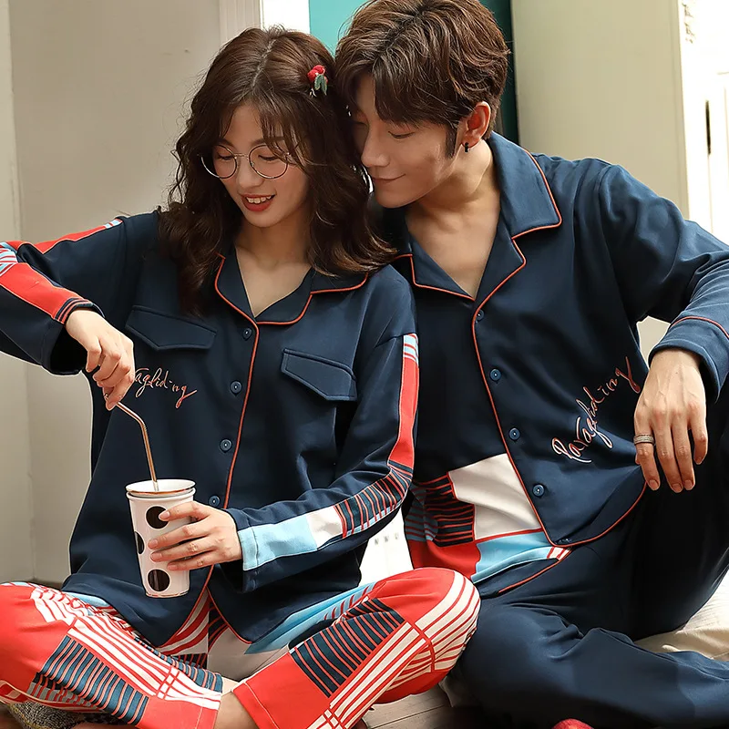 Зимняя Пижама для пары, Пижамный костюм из 100% хлопка, пикантный кардиган с лацканами, женская одежда для сна, милая зеленая пижама для пар с г... 
Зимняя Пижама для пары, Пижамный костюм из 100% хлопка, пикантный кардиган с лацканами, женская одежда для сна, милая зеленая пижама для пар с г...