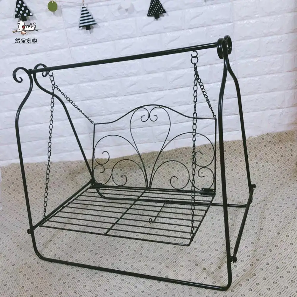 Removable Washable Cat Hammock Wrought Iron Floor-standing Pet Swing Small Dog Cat Rocking Chair Pet Supplies Beds 
Removable Washable Cat Hammock Wrought Iron Floor-standing Pet Swing Small Dog Cat Rocking Chair Pet Supplies Beds