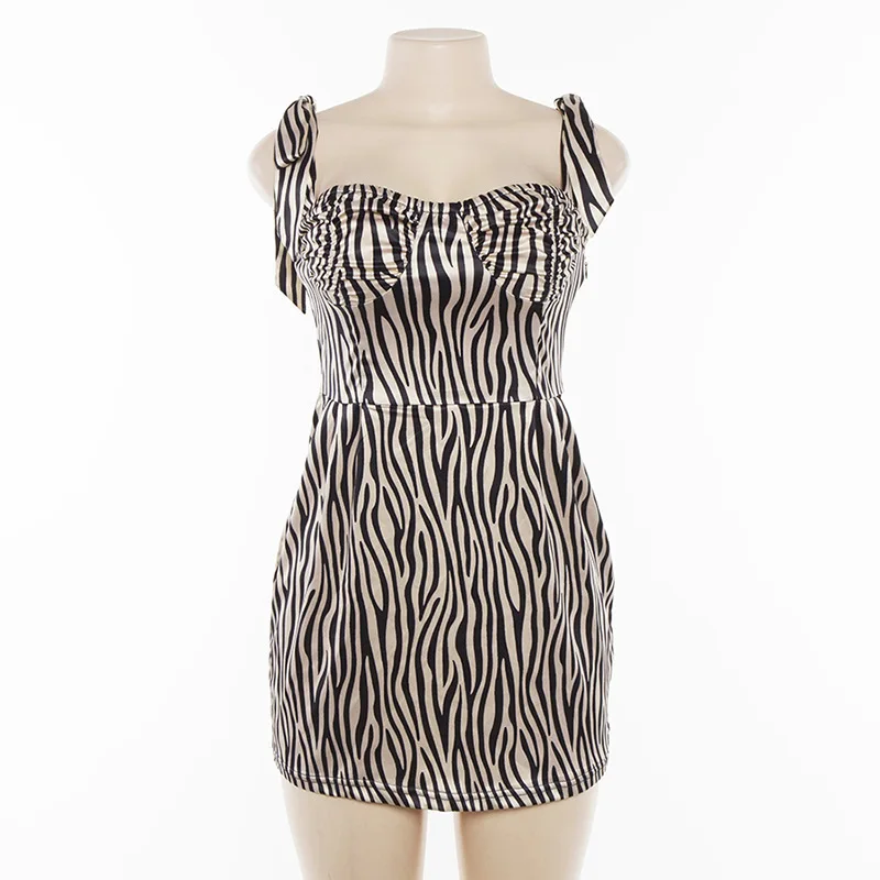ALSummer New Fashion Women Slim Show Thin Zebra Grain Sleeveless Adjustable Ltalian Tie Belt Sling Back Temperament Casual Dress
ALSummer New Fashion Women Slim Show Thin Zebra Grain Sleeveless Adjustable Ltalian Tie Belt Sling Back Temperament Casual Dress