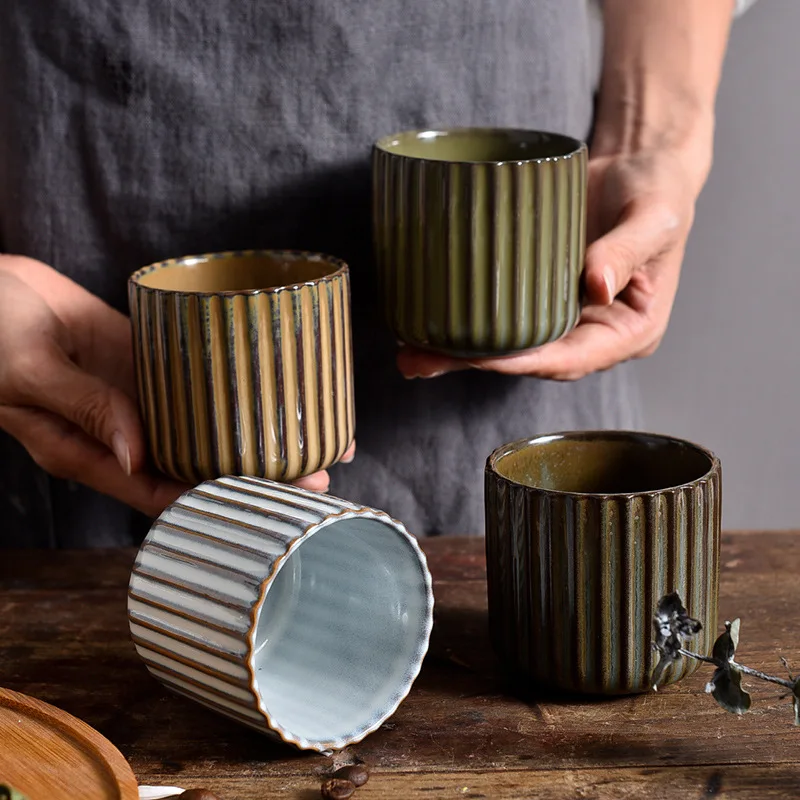 2020 Retro Ceramic Coffee Cups Creative Stripe Mugs Drinking Glasses Bubble Tea Cup Breakfast Mug Home Drinkware New Year Gifts
2020 Retro Ceramic Coffee Cups Creative Stripe Mugs Drinking Glasses Bubble Tea Cup Breakfast Mug Home Drinkware New Year Gifts