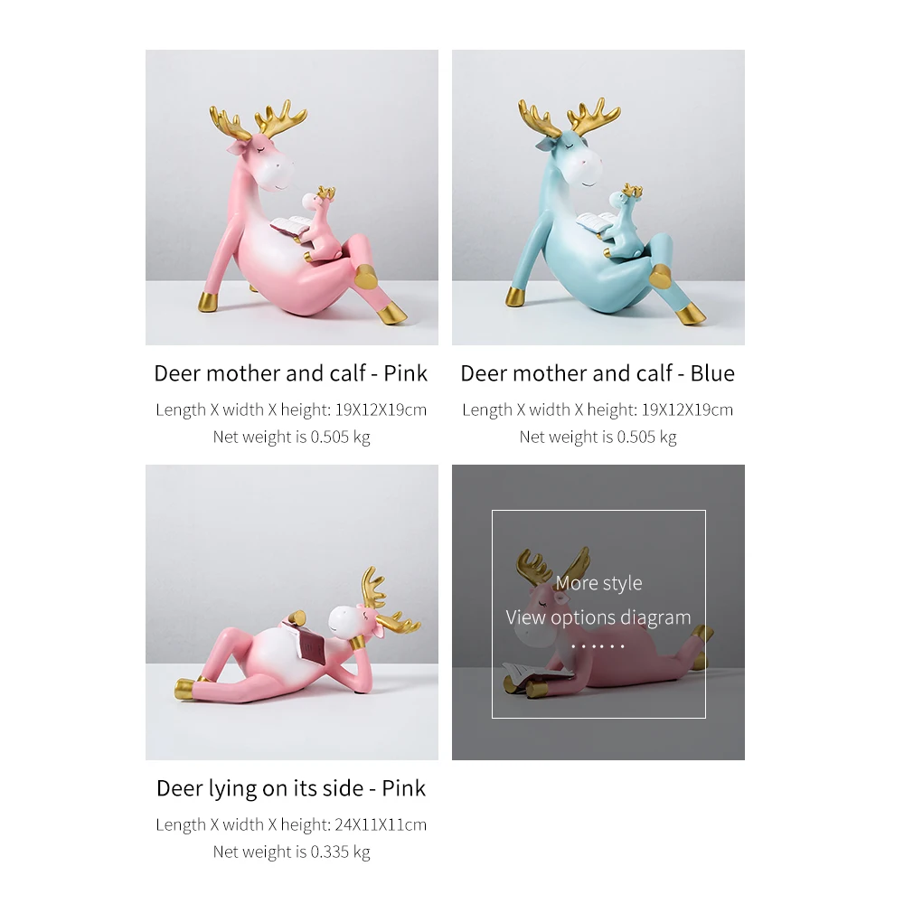 For Home Decor Accessories for Living Room Animal Figurines Decoration Christmas Gift Reindeer Figurine Northern Europe Crafts
For Home Decor Accessories for Living Room Animal Figurines Decoration Christmas Gift Reindeer Figurine Northern Europe Crafts
