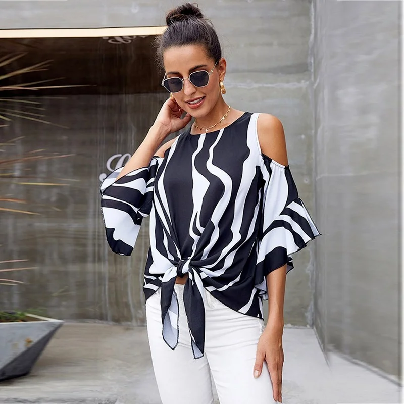 Summer Women Stripe printing short sleeves aesthetic Plus Size clothes Chiffon Tops For Fashion Women's Sundress Clothing 2021
Summer Women Stripe printing short sleeves aesthetic Plus Size clothes Chiffon Tops For Fashion Women's Sundress Clothing 2021