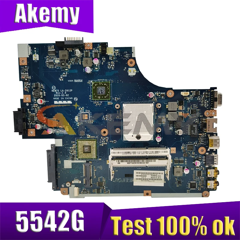 AKEMY LA-5912P Laptop motherboard for acer TM 5542 5542G MBTZG02001 CARTE MERE SOCKET S1 DDR3 MB. BL002.001
AKEMY LA-5912P Laptop motherboard for acer TM 5542 5542G MBTZG02001 CARTE MERE SOCKET S1 DDR3 MB. BL002.001