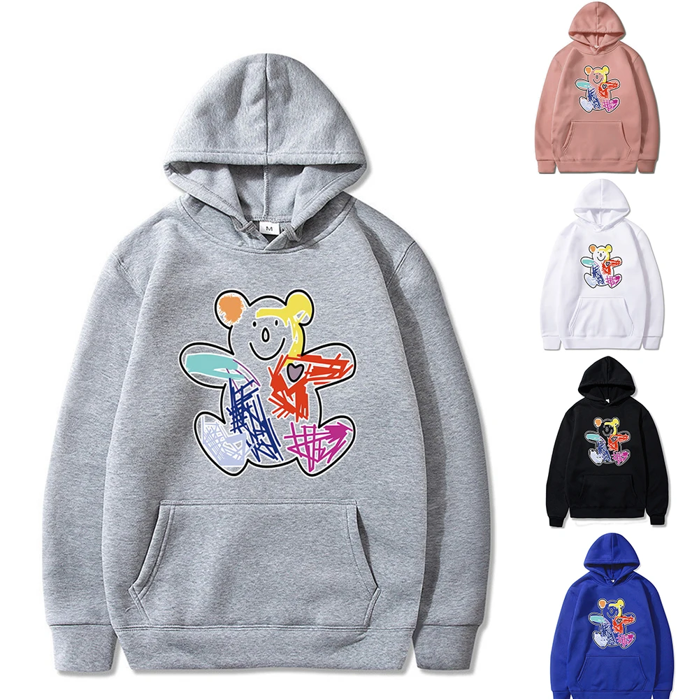 Hoodie Colorful Bear Printed Sweatshirt Men and Women All-match Clothing Casual Sweatshirts Harajuku Streetwear Unisex Pullover
Hoodie Colorful Bear Printed Sweatshirt Men and Women All-match Clothing Casual Sweatshirts Harajuku Streetwear Unisex Pullover