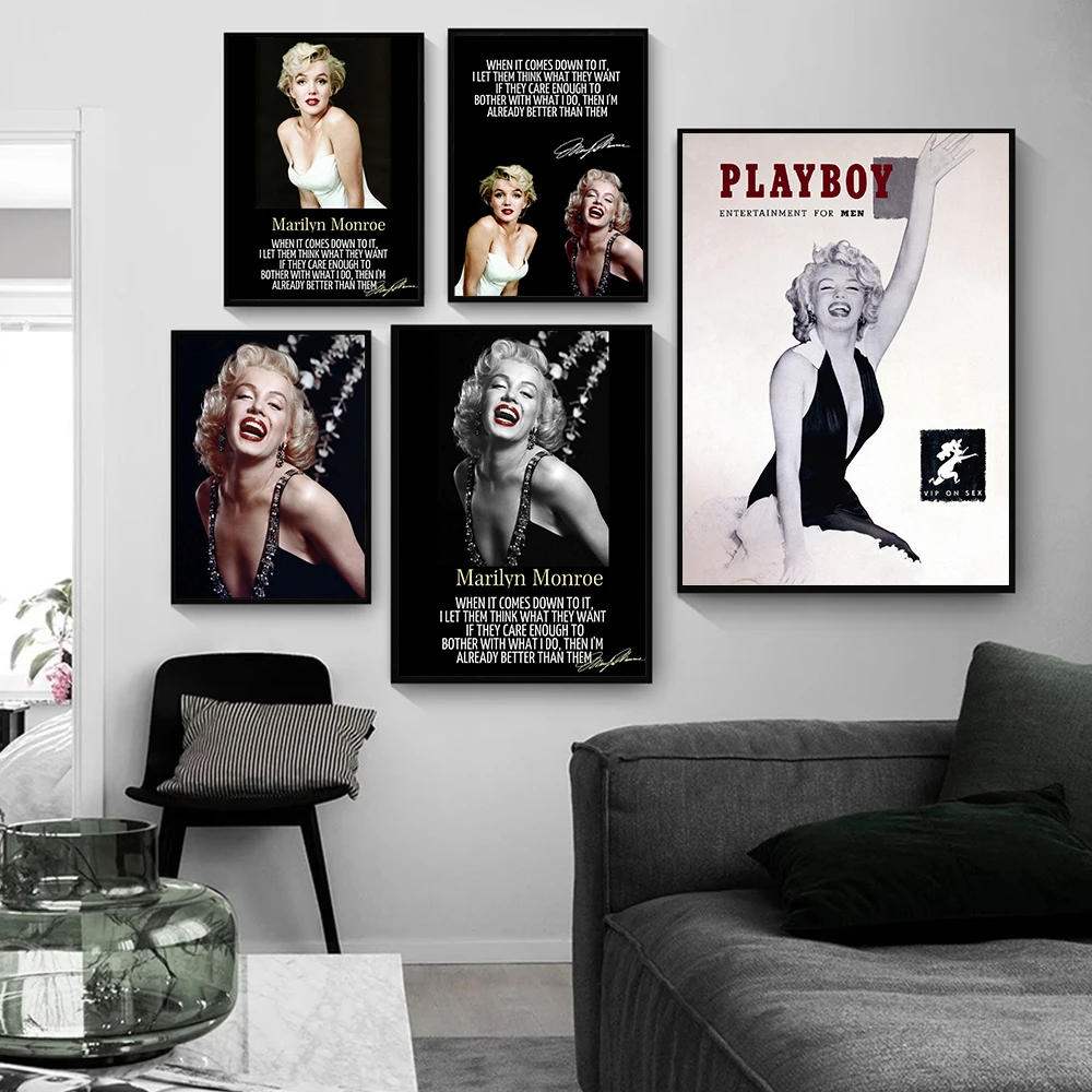 'Marilyn Monroe Inspirational Quotes'Poster and Prints Vintage Movie Canvas Painting Wall Pictures Living Room Home Decoration
'Marilyn Monroe Inspirational Quotes'Poster and Prints Vintage Movie Canvas Painting Wall Pictures Living Room Home Decoration