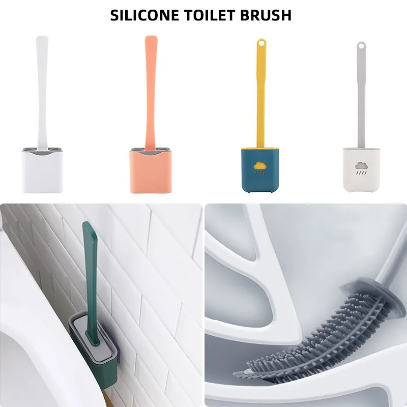 Wall-mounted Silicone TPR Toilet Brush And Holder Quick Drain Cleaning Brush Tools For Toilet Household WC Bathroom Sets Cleaner
Wall-mounted Silicone TPR Toilet Brush And Holder Quick Drain Cleaning Brush Tools For Toilet Household WC Bathroom Sets Cleaner