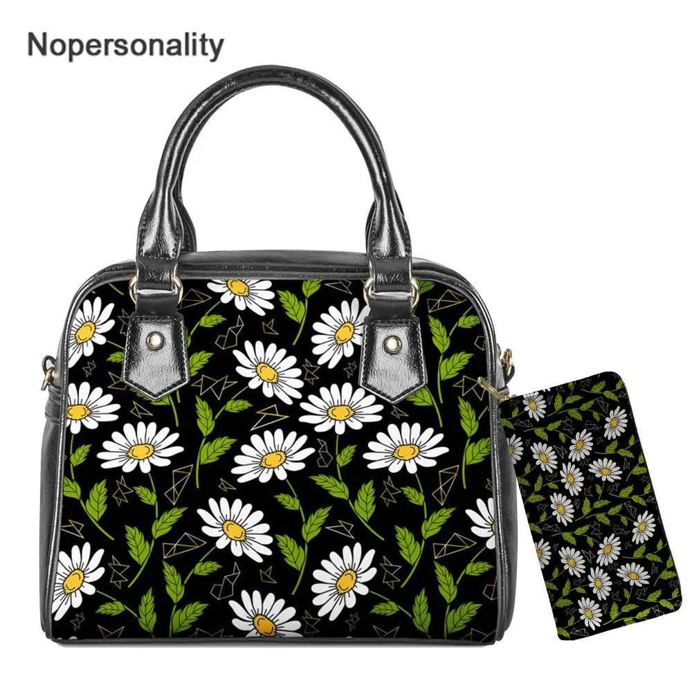 Nopersonality Beauty Daisy Print Women Leather Shoulder Handbag with Wallet Ladies Casual Top-handle Bag Crossbody/Tote Bag
Nopersonality Beauty Daisy Print Women Leather Shoulder Handbag with Wallet Ladies Casual Top-handle Bag Crossbody/Tote Bag