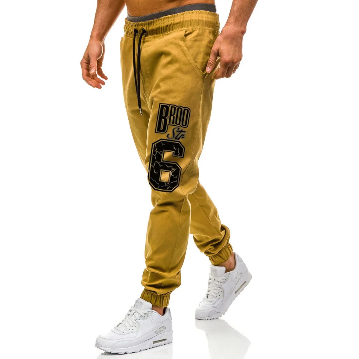 Hot Selling Europe and the United States 6-character Print Design Solid Color Elastic Waist Sports Baggy Trousers Free Shipping
Hot Selling Europe and the United States 6-character Print Design Solid Color Elastic Waist Sports Baggy Trousers Free Shipping