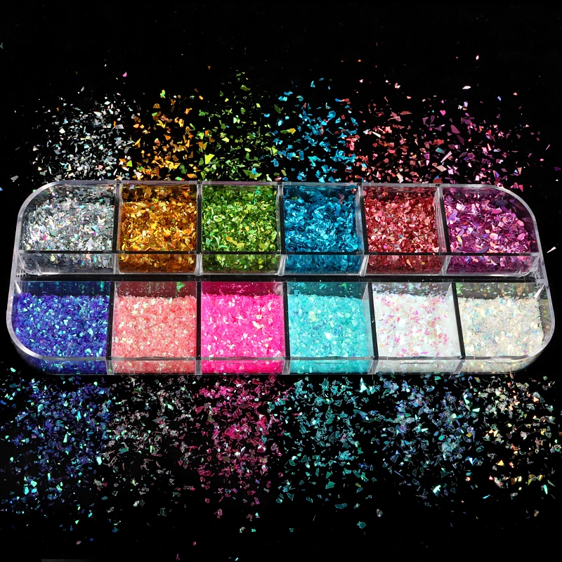 Irregular Holographic Glitter AB Iridescent Nail Art Flakes Sequins For Nail Design Mixed Gel Polish Manicure Nails Accessories
Irregular Holographic Glitter AB Iridescent Nail Art Flakes Sequins For Nail Design Mixed Gel Polish Manicure Nails Accessories