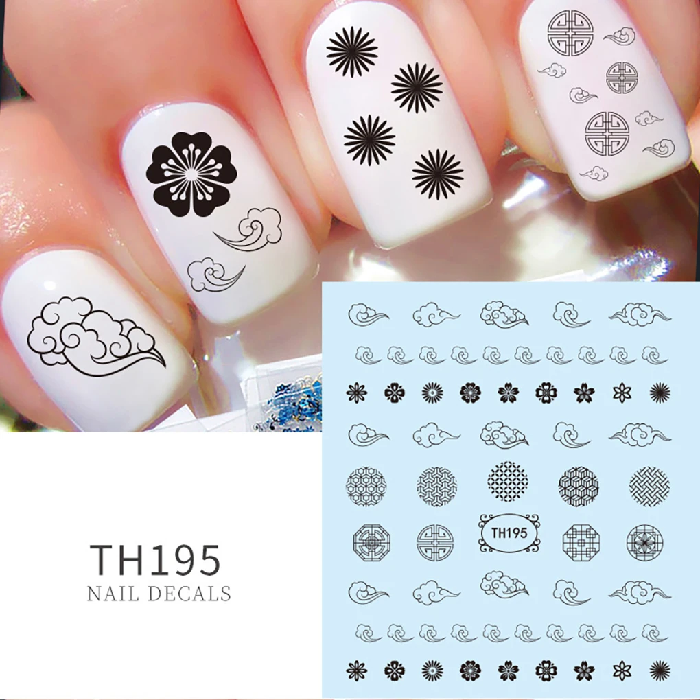1Sheet Hipster Same Style Nail Accessories Black Ins Nail Stickers Letter Small Decals DIY Personality Geometry Nail Stickers
1Sheet Hipster Same Style Nail Accessories Black Ins Nail Stickers Letter Small Decals DIY Personality Geometry Nail Stickers