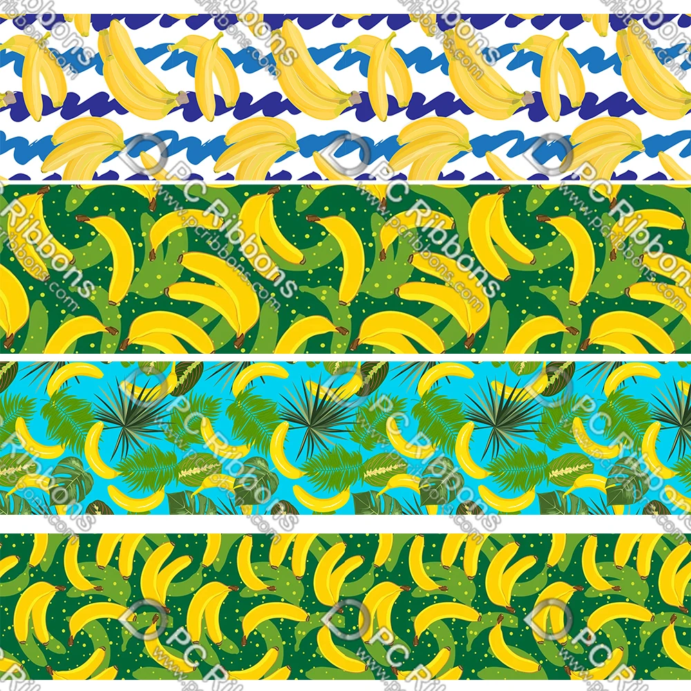 16-75MM Cartoon Banana Printed Grosgrain&Satin Ribbon DIY Handmade Materials Christmas Wedding Gift Wrap Tape 50yards
16-75MM Cartoon Banana Printed Grosgrain&Satin Ribbon DIY Handmade Materials Christmas Wedding Gift Wrap Tape 50yards