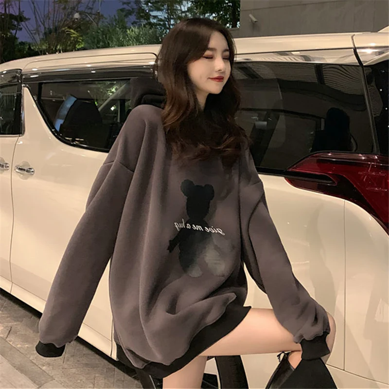 4XL Spring New Cartoons Print Sweatershirt Female 2021 Autumn Korean Plus Size Loose Thick Women Fashion Hoodies Ropa De Mujer
4XL Spring New Cartoons Print Sweatershirt Female 2021 Autumn Korean Plus Size Loose Thick Women Fashion Hoodies Ropa De Mujer