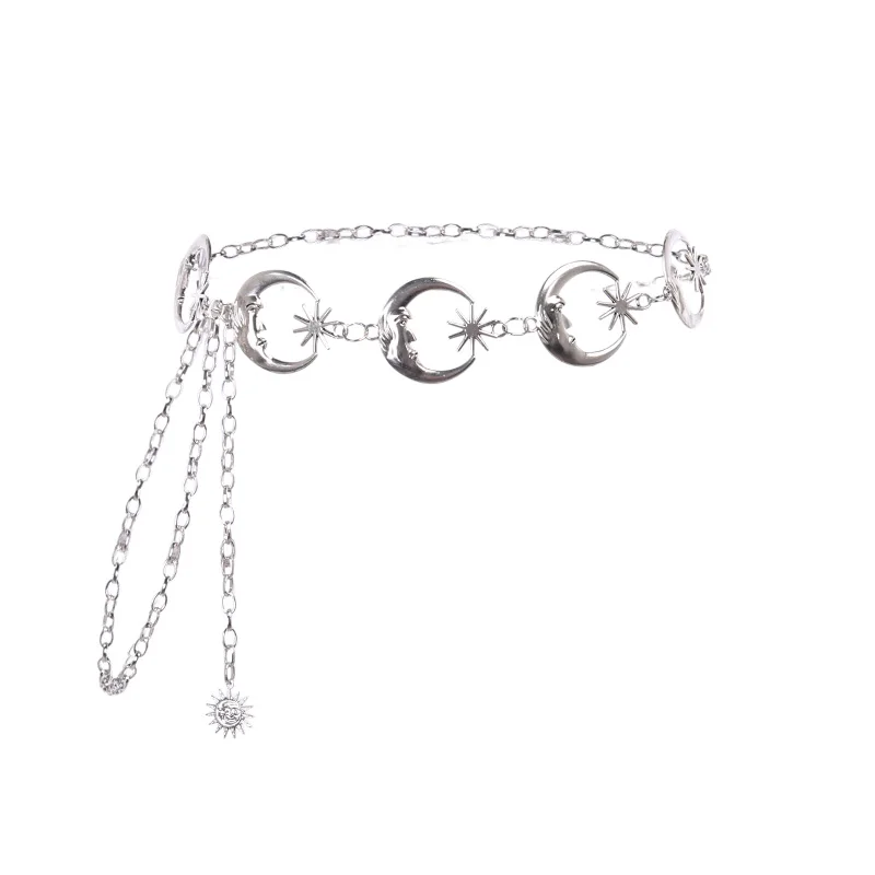 InsGoth Harajuku Punk Moon Metal Belts Women Vintage High Waist Chain Waist Belts Gothic Moon Sun Sliver Pendant Belts Female
InsGoth Harajuku Punk Moon Metal Belts Women Vintage High Waist Chain Waist Belts Gothic Moon Sun Sliver Pendant Belts Female