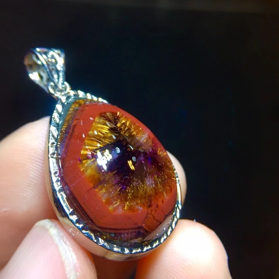 Genuine Natural Cacoxenite Auralite 23 Pendant Purple Red Women Men 23.5/16.7/9mm Canada Gift Crystal Stone Jewelry AAAAA
Genuine Natural Cacoxenite Auralite 23 Pendant Purple Red Women Men 23.5/16.7/9mm Canada Gift Crystal Stone Jewelry AAAAA