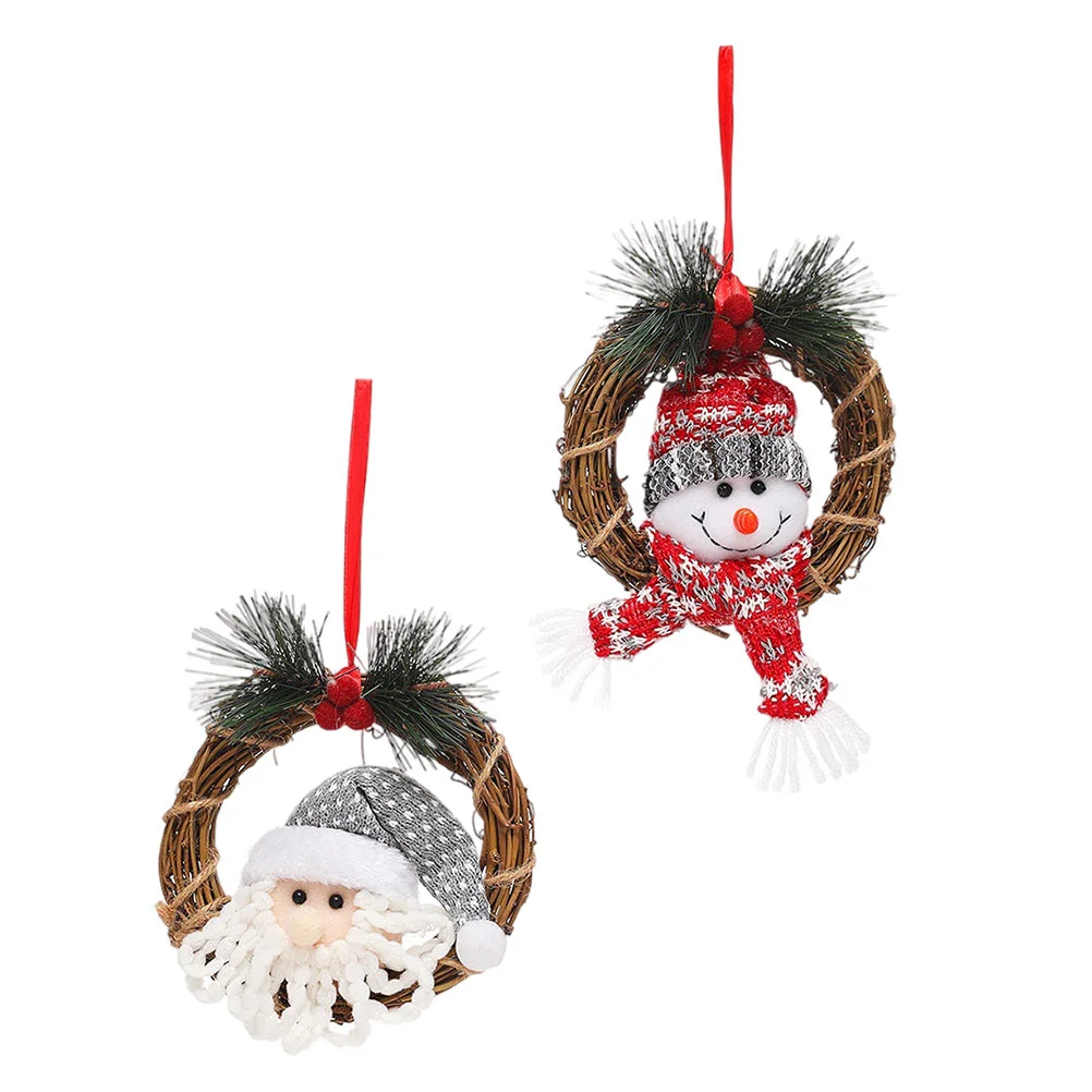 2Pcs Xmas Doll Rattan Wreath Ornament Creative Festival Ornament Decor Prop
2Pcs Xmas Doll Rattan Wreath Ornament Creative Festival Ornament Decor Prop