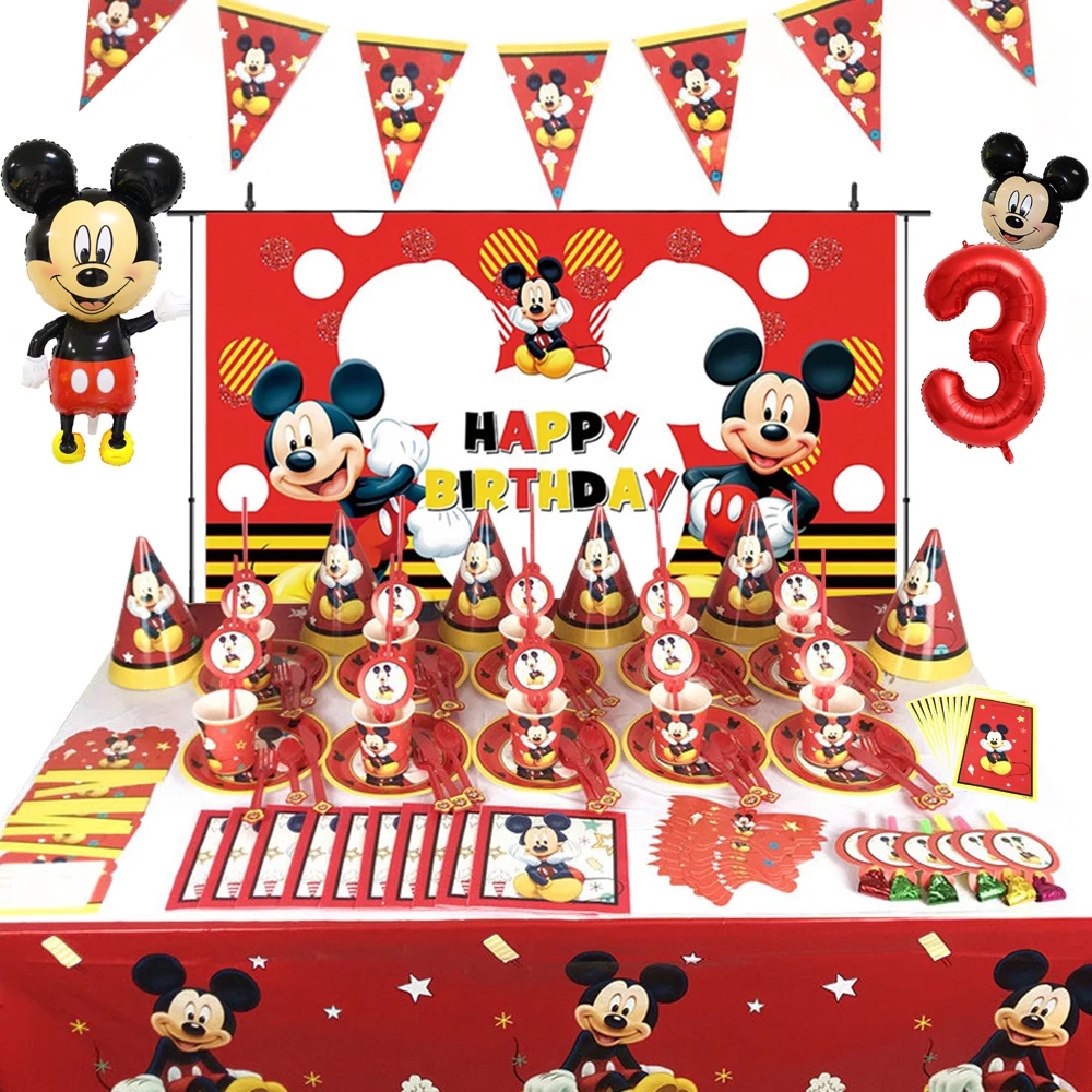 Disney Red Mickey Mouse Theme Party Decorations Supplies Tablecloth Paper Cup Plate Napkin For Kids Birthday Party Ballons Decor
Disney Red Mickey Mouse Theme Party Decorations Supplies Tablecloth Paper Cup Plate Napkin For Kids Birthday Party Ballons Decor