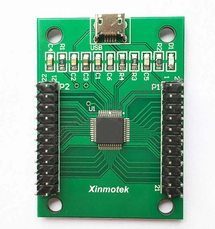 Контроллер аркады DIY 2 игроков USB Xinmotek XM-10 PCB с проводами Поддержка PS3 ПК игровой