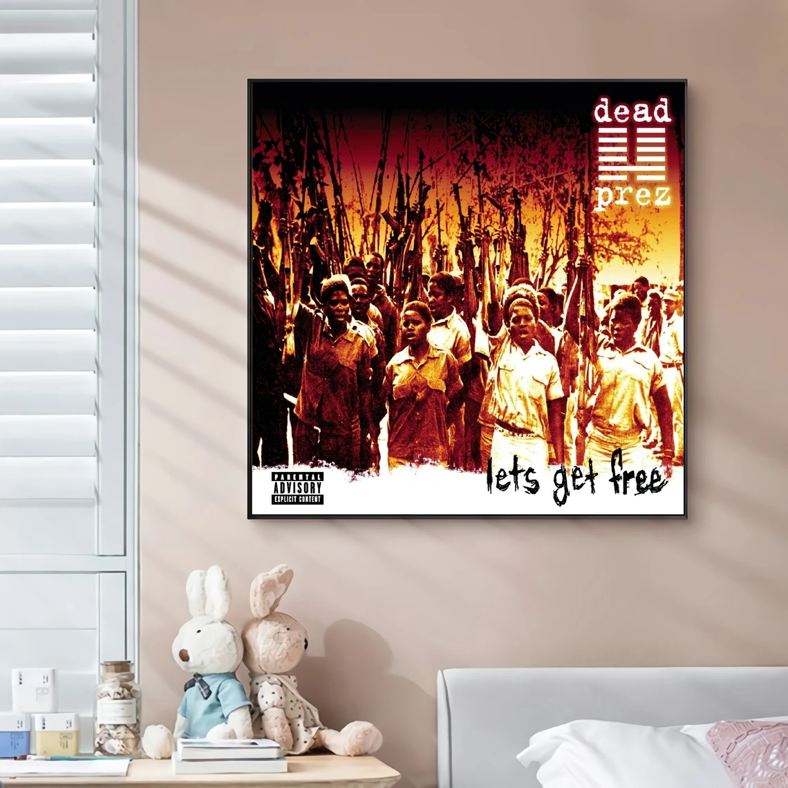 Dead prez Let's Get Free музыкальный альбом Обложка холст постер Рэп звезда поп-рок певица настенная живопись художественное украшение (без рамки)
Dead prez Let's Get Free музыкальный альбом Обложка холст постер Рэп звезда поп-рок певица настенная живопись художественное украшение (без рамки)