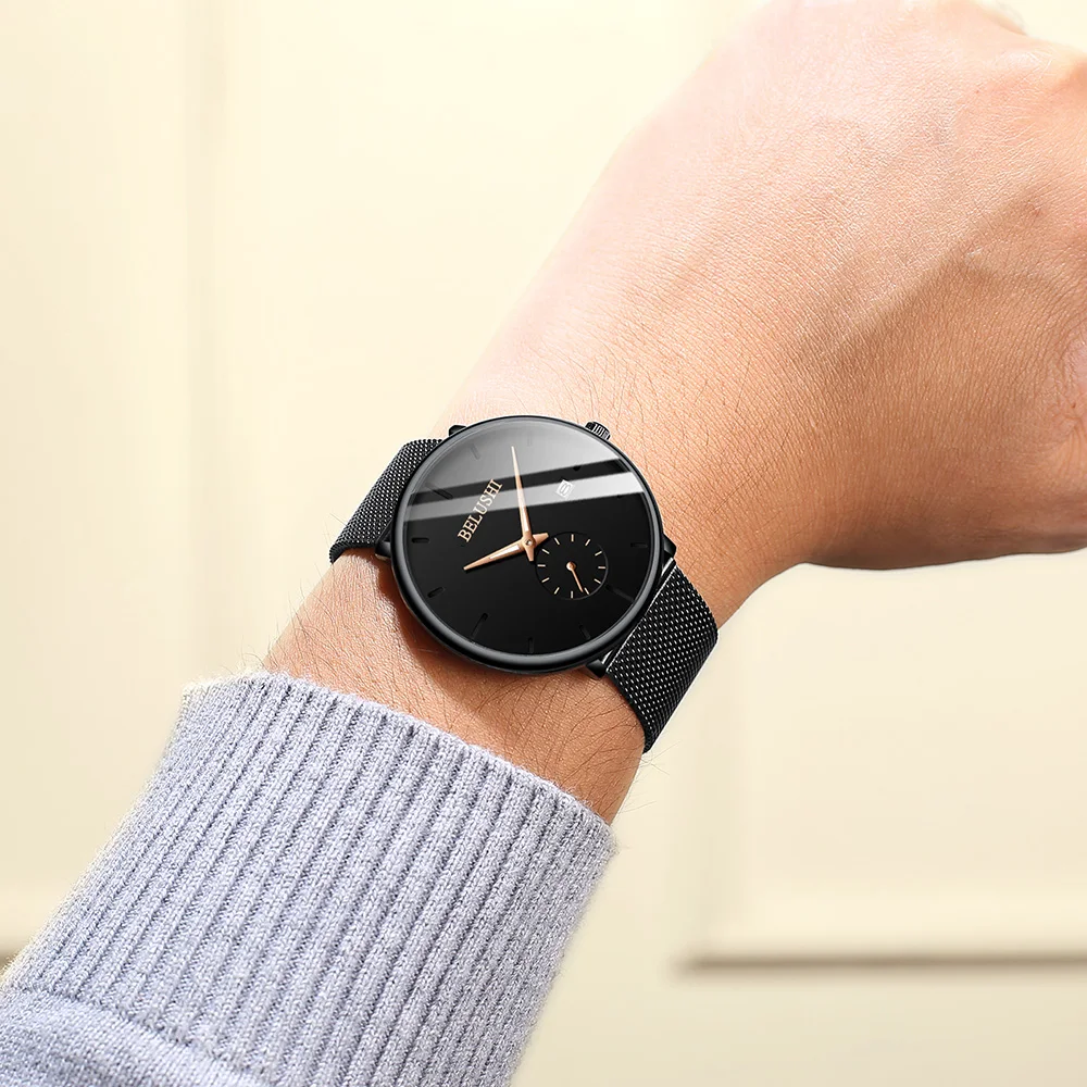 Fashion Men's Quartz Watch Ultra Thin Sports Watches Man Top Brand Luxury Business Small Dial Mesh Steel Waterproof Date Clock
Fashion Men's Quartz Watch Ultra Thin Sports Watches Man Top Brand Luxury Business Small Dial Mesh Steel Waterproof Date Clock