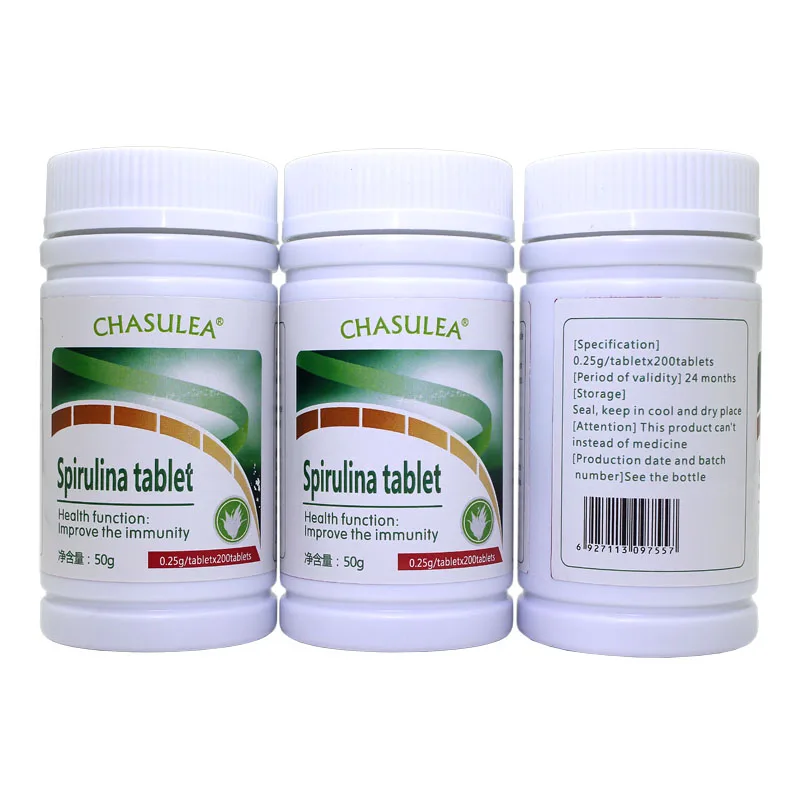 

100% Pure Natural Spirulina Tablets Algae Health Food Anti-Fatigue Export Quality Pharmaceutical Grade Slimming Laxative