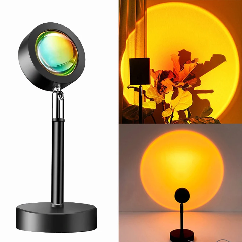 10/3W Sunset Projector Lamp LED Atmosphere Night Light for Home Bedroom Coffe Shop Background Wall Decoration Colorful Lamp
10/3W Sunset Projector Lamp LED Atmosphere Night Light for Home Bedroom Coffe Shop Background Wall Decoration Colorful Lamp