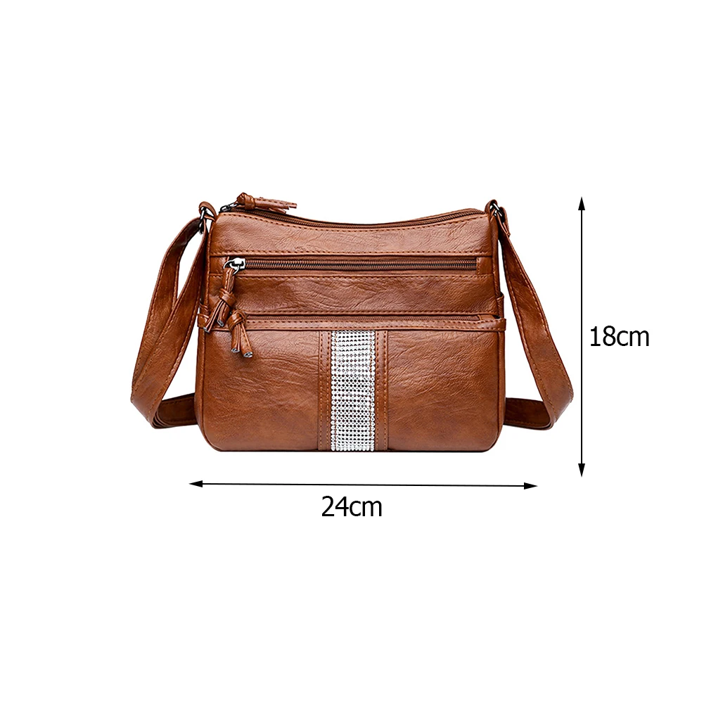 Women's Bag Vintage Soft PU Leather Crossbody Shoulder Messenger Bags Casual Ladies Multi Layers Small Handbags Shopper Purse
Women's Bag Vintage Soft PU Leather Crossbody Shoulder Messenger Bags Casual Ladies Multi Layers Small Handbags Shopper Purse