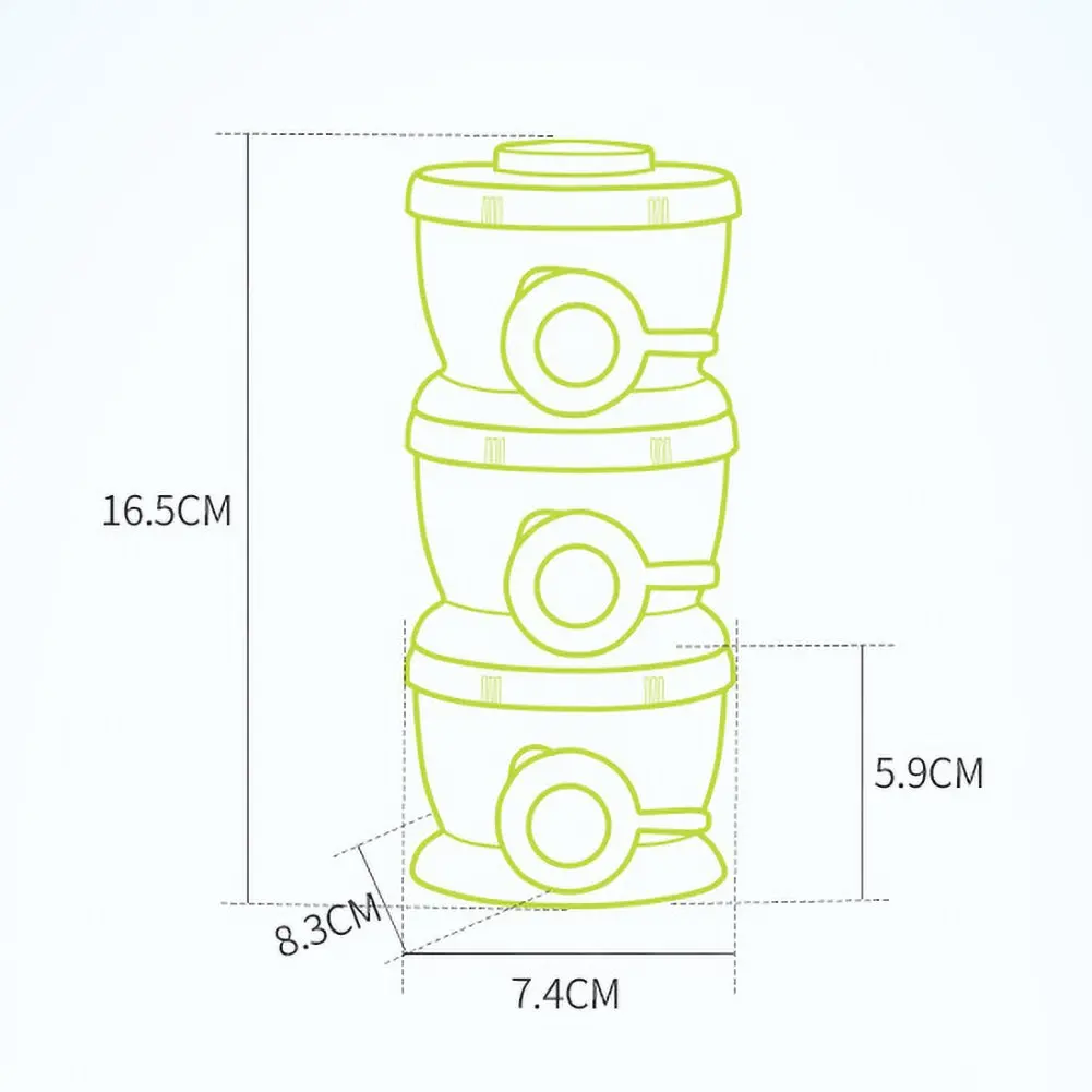 3 layers Bear Style Portable Baby Food Storage Box Snacks Container Essential Cereal Safe Infant Milk Powder Box Toddler
3 layers Bear Style Portable Baby Food Storage Box Snacks Container Essential Cereal Safe Infant Milk Powder Box Toddler