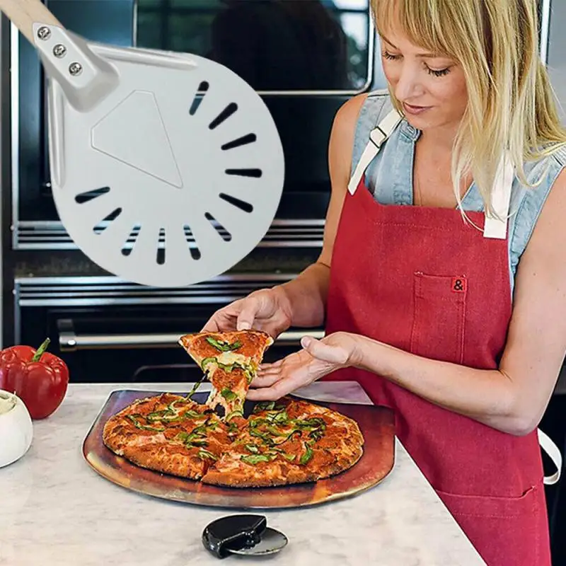 7 Inch Round Wooden Handle Small Round Shovel Household Flip Pizza Transfer Shovel Thickened Pizza Utensils
7 Inch Round Wooden Handle Small Round Shovel Household Flip Pizza Transfer Shovel Thickened Pizza Utensils