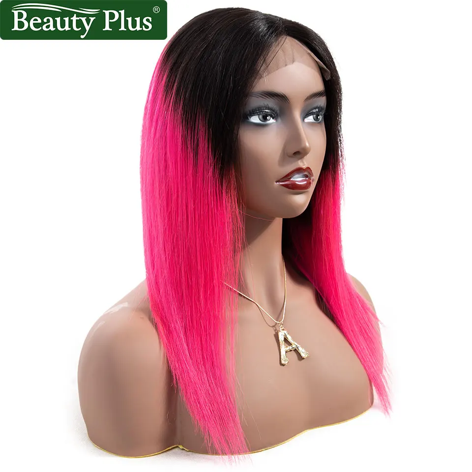 Beauty PLus парики на шнуровке 4x4 предварительно окрашенные Омбре человеческие волосы