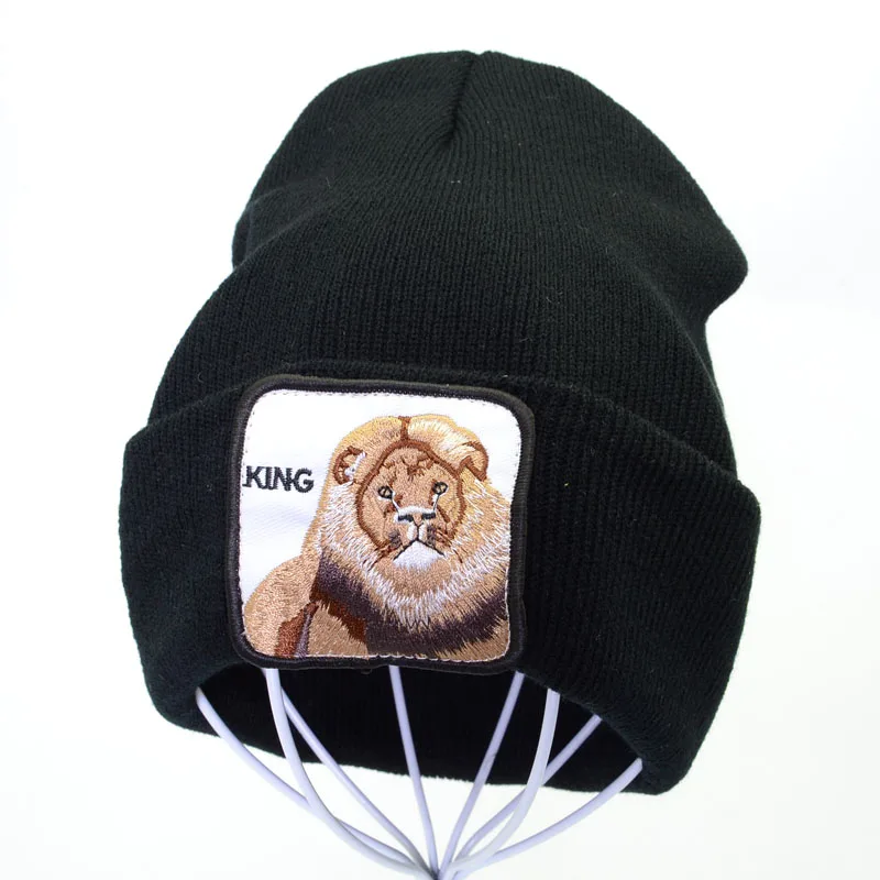 Animal Lion King Knitted Hat Embroidery Beanie Winter Warm Skullies & Beanies Ski Elastic Knit Cap Cartoon lion hats
Animal Lion King Knitted Hat Embroidery Beanie Winter Warm Skullies & Beanies Ski Elastic Knit Cap Cartoon lion hats