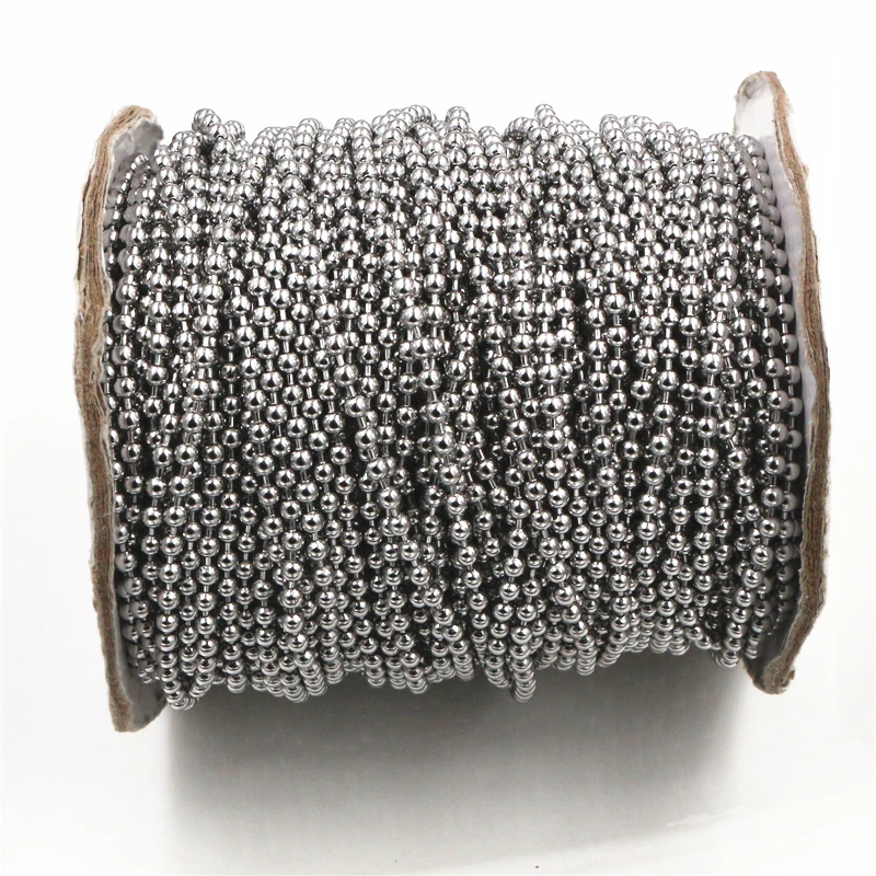 5 Meters/Lot 1.5/2.0/2.4/3.0mm Beaded Ball Stainless Steel Bulk Ball Bead Chains For DIY Necklaces Jewelry Making Accessories
5 Meters/Lot 1.5/2.0/2.4/3.0mm Beaded Ball Stainless Steel Bulk Ball Bead Chains For DIY Necklaces Jewelry Making Accessories