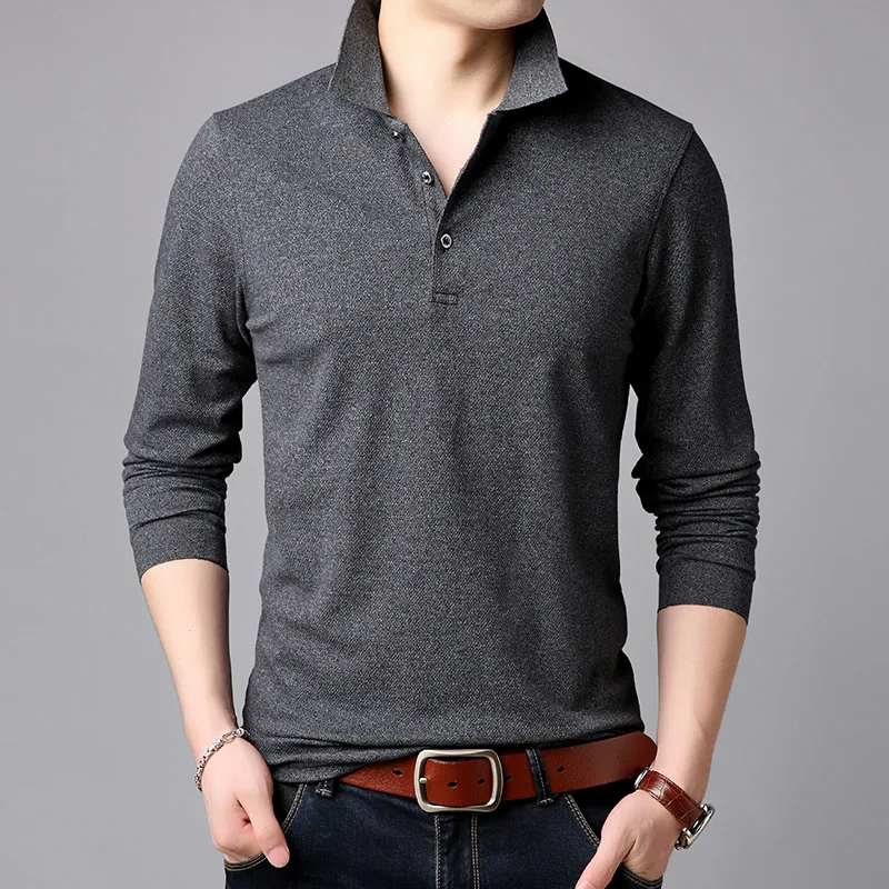 2020 Top Grade New Fashion Brands Polo Shirt Mens Solid Color Long Sleeve Slim Fit Boys Korean Poloshirt Casual Men Clothing
2020 Top Grade New Fashion Brands Polo Shirt Mens Solid Color Long Sleeve Slim Fit Boys Korean Poloshirt Casual Men Clothing