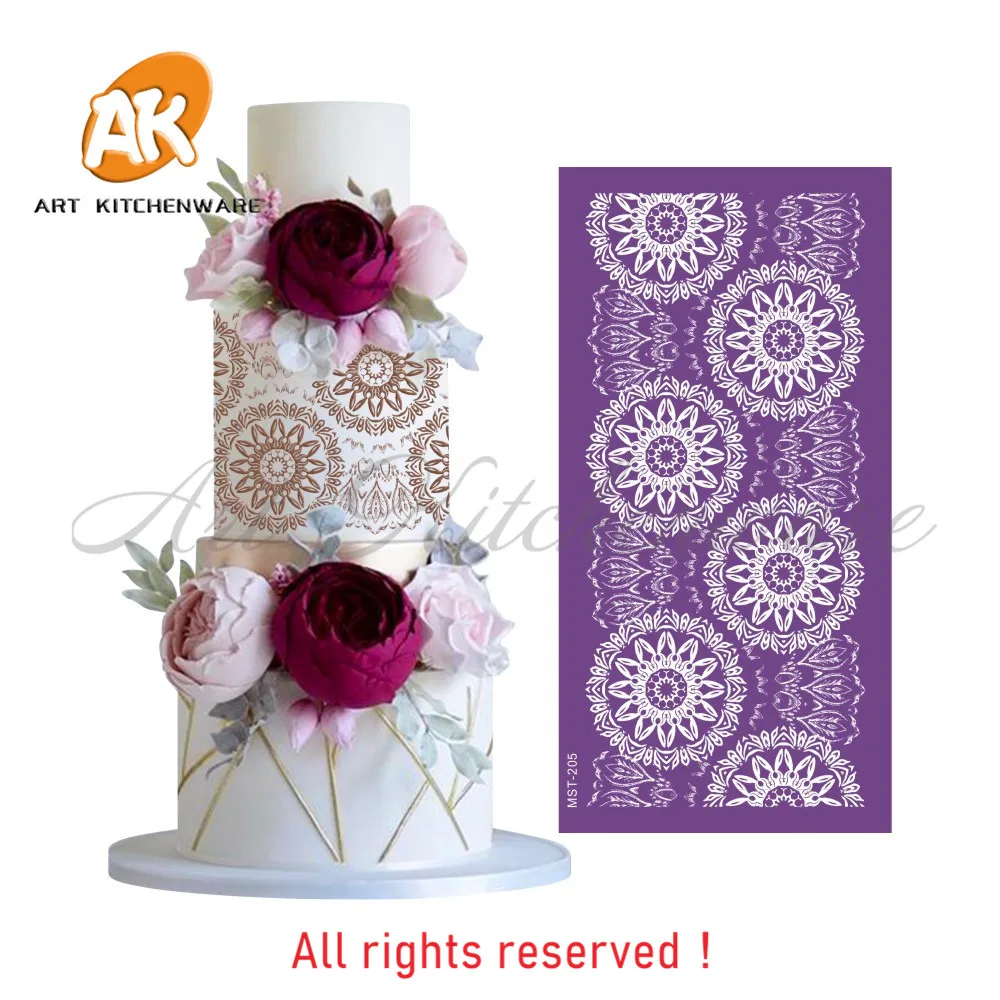 Flowers Mesh Stencil Lace Wedding Cake Stencil Cake Decorating Tools Soft Fabric Stencils for Fondant Cake Mold Bakery
Flowers Mesh Stencil Lace Wedding Cake Stencil Cake Decorating Tools Soft Fabric Stencils for Fondant Cake Mold Bakery