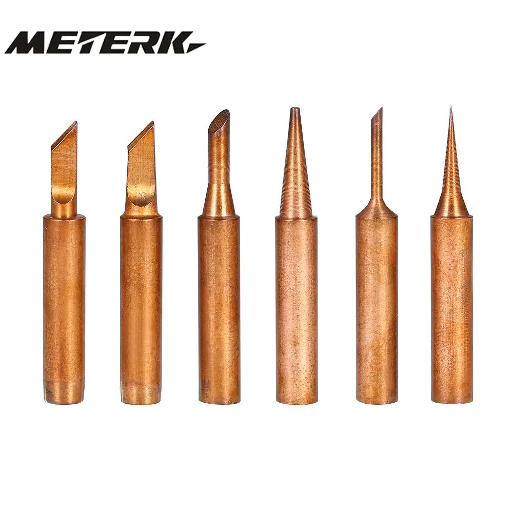 6 шт. наконечники для медного паяльника, запасная сварочная головка для паяльной станции 900M-T, набор инструментов для ремонта
6 шт. наконечники для медного паяльника, запасная сварочная головка для паяльной станции 900M-T, набор инструментов для ремонта