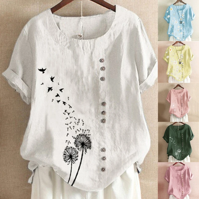 Brand Blouses Woman Clothing Summer Office Lady Big Size Tunic Tops Casual Short Sleeve Print Shirt Blouse Blusa Feminina
Brand Blouses Woman Clothing Summer Office Lady Big Size Tunic Tops Casual Short Sleeve Print Shirt Blouse Blusa Feminina