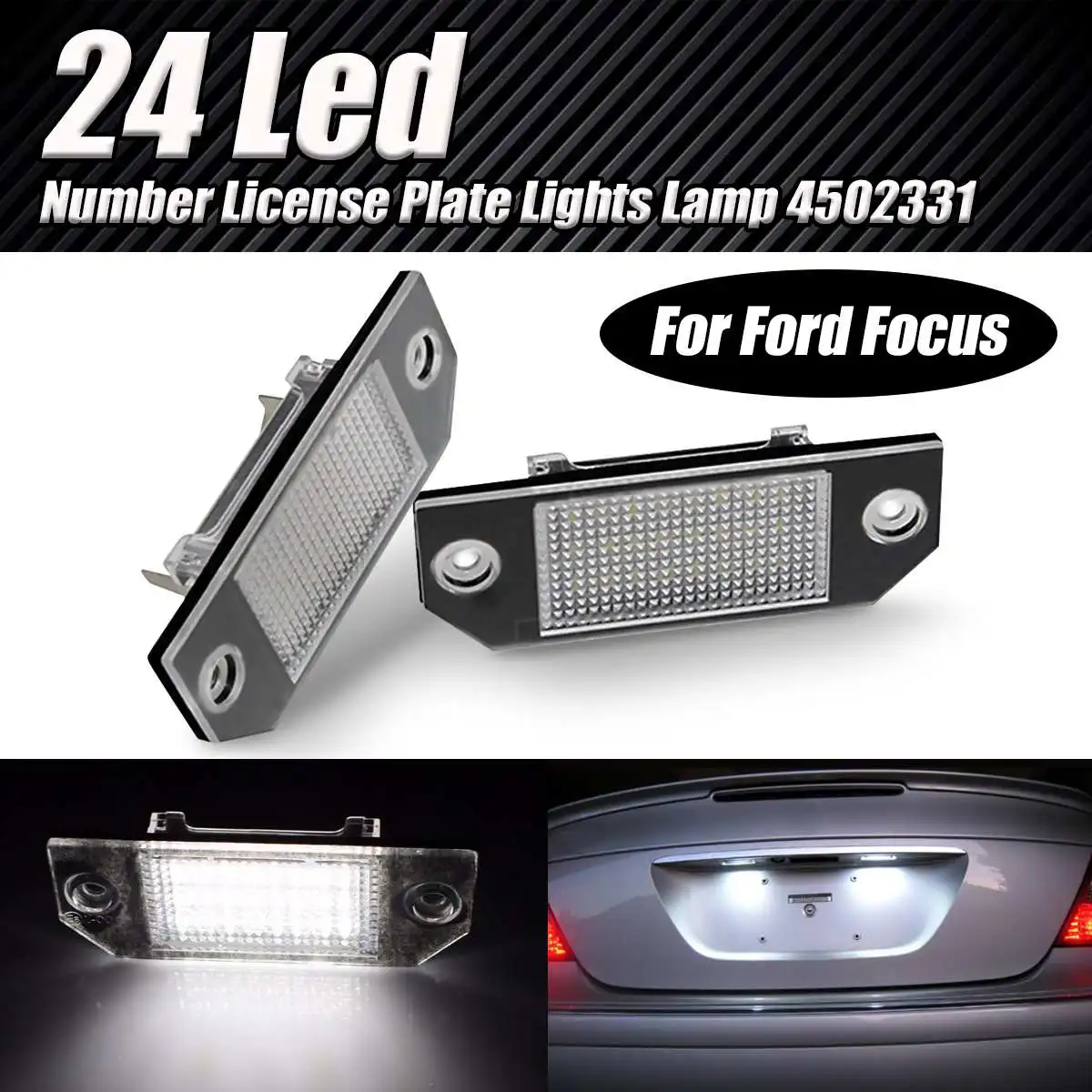 Подсветка для номера Автомобиля, 24 светодиода, для Ford Focus 2 C-Max, Ford Focus MK2 2003 2003-2019, 2 шт.
Подсветка для номера Автомобиля, 24 светодиода, для Ford Focus 2 C-Max, Ford Focus MK2 2003 2003-2019, 2 шт.
