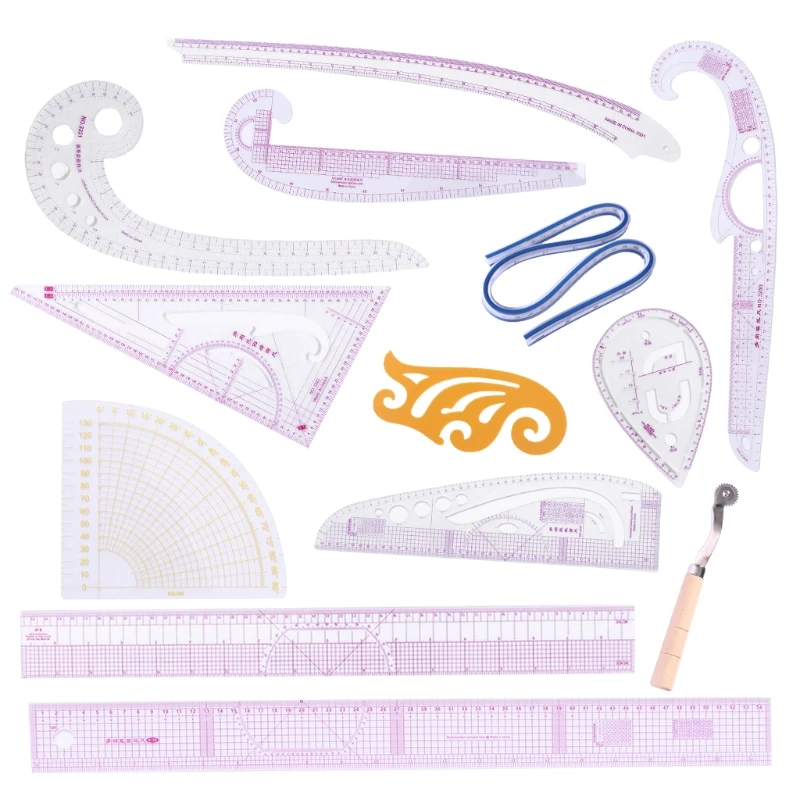 13pcs/set Tailor French Curve Comma Grading Ruler Measure Sewing Dressmaking Yardstick Drawing Template Patchwork Tool
13pcs/set Tailor French Curve Comma Grading Ruler Measure Sewing Dressmaking Yardstick Drawing Template Patchwork Tool