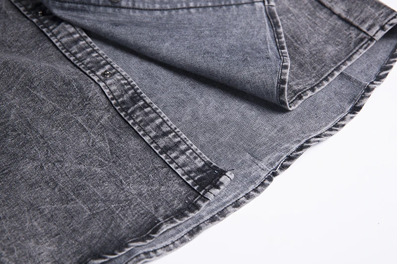 Men Spring Summer Denim Thin Shirt Short Sleeve Soft Cotton Two Pockets Slim Slight Elastic Jeans Cowboy Shirt Clothing
Men Spring Summer Denim Thin Shirt Short Sleeve Soft Cotton Two Pockets Slim Slight Elastic Jeans Cowboy Shirt Clothing