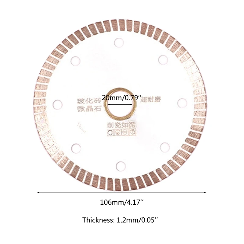 Ultra-thin Diamond Circular Saw Blade Dry Cutting Disc Grinder Wheel for Tile
Ultra-thin Diamond Circular Saw Blade Dry Cutting Disc Grinder Wheel for Tile