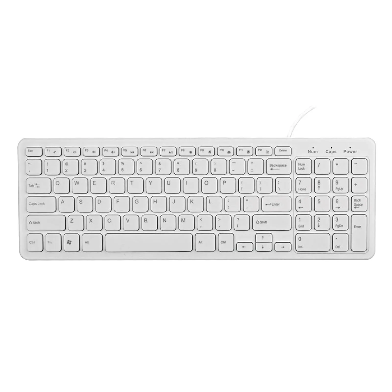 White / Black Stylish Anti-slip Comfortable USB 2.0 Wired Keyboard Computer/Laptop Accessory
White / Black Stylish Anti-slip Comfortable USB 2.0 Wired Keyboard Computer/Laptop Accessory