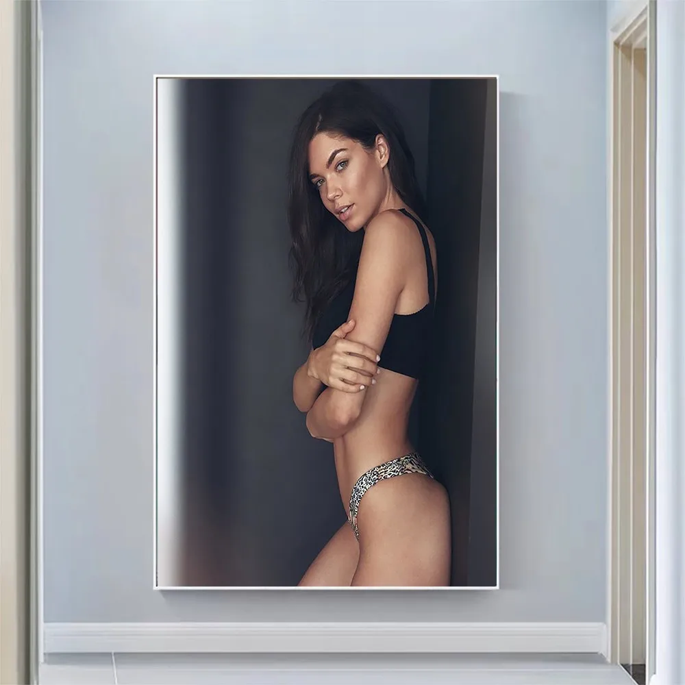 

Aarika Wolf Sexy Model Pretty Girl Swimsuit Pose Wall Silk Cloth HD Poster Art Home Decoration Gift