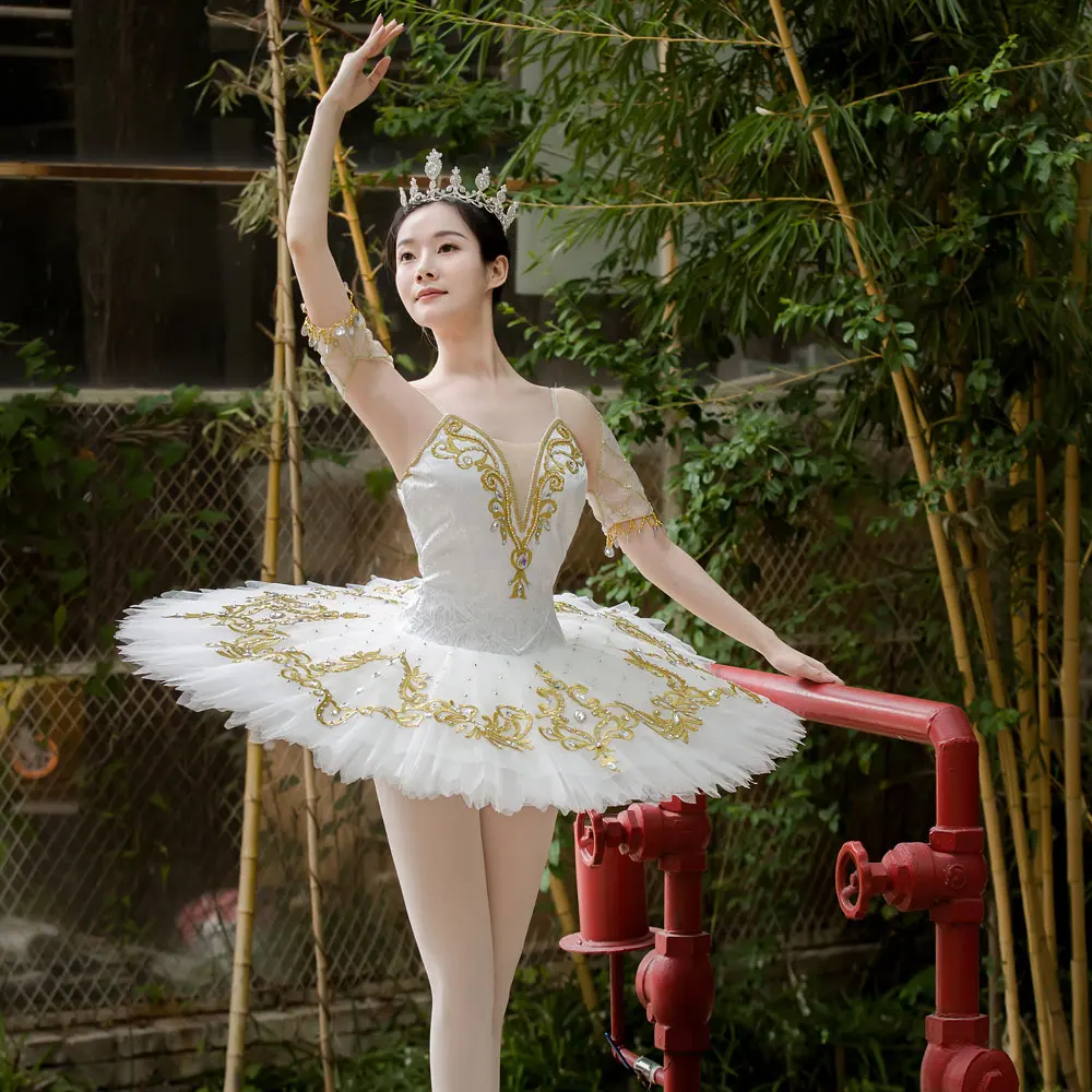 New White Customized Classical Pancake Ballet Tutu Dress for Girls Professional Stage Wear,Sleeping Beauty Performance Costumes 
New White Customized Classical Pancake Ballet Tutu Dress for Girls Professional Stage Wear,Sleeping Beauty Performance Costumes
