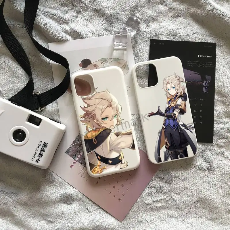 Genshin Impact Albedo Phone Case For IPhone 13 12 11 Pro Max Mini Xs X Xr 6 6s 7 8 Plus White Candy Colors Cover
Genshin Impact Albedo Phone Case For IPhone 13 12 11 Pro Max Mini Xs X Xr 6 6s 7 8 Plus White Candy Colors Cover