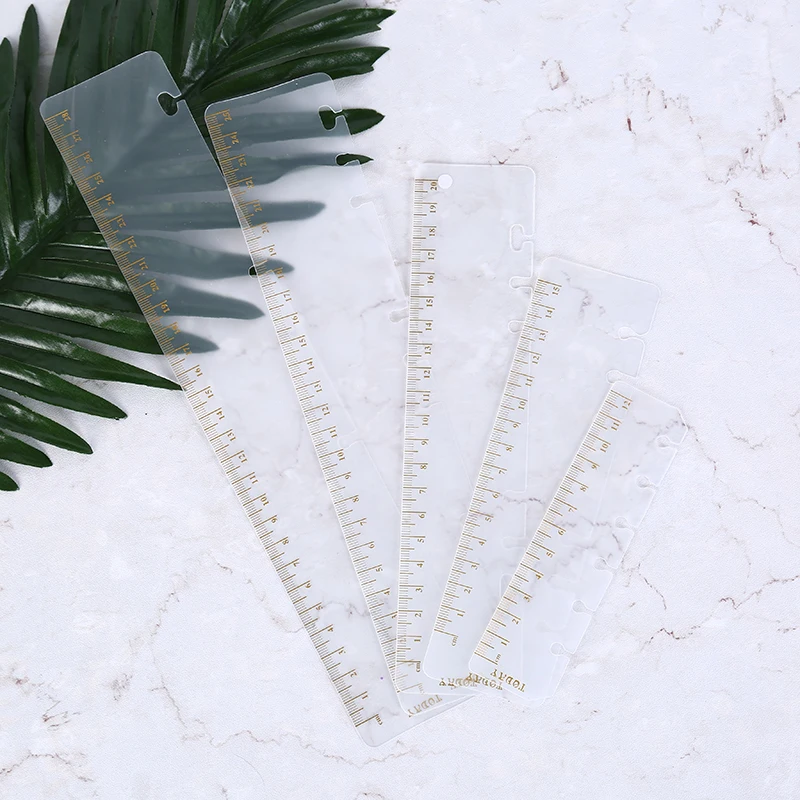Rulers Bookmark DIY PVC Coil Notebook Frosted Planner 6 Holes Loose Leaf Spiral Sketchbook Bullet Accessories
Rulers Bookmark DIY PVC Coil Notebook Frosted Planner 6 Holes Loose Leaf Spiral Sketchbook Bullet Accessories