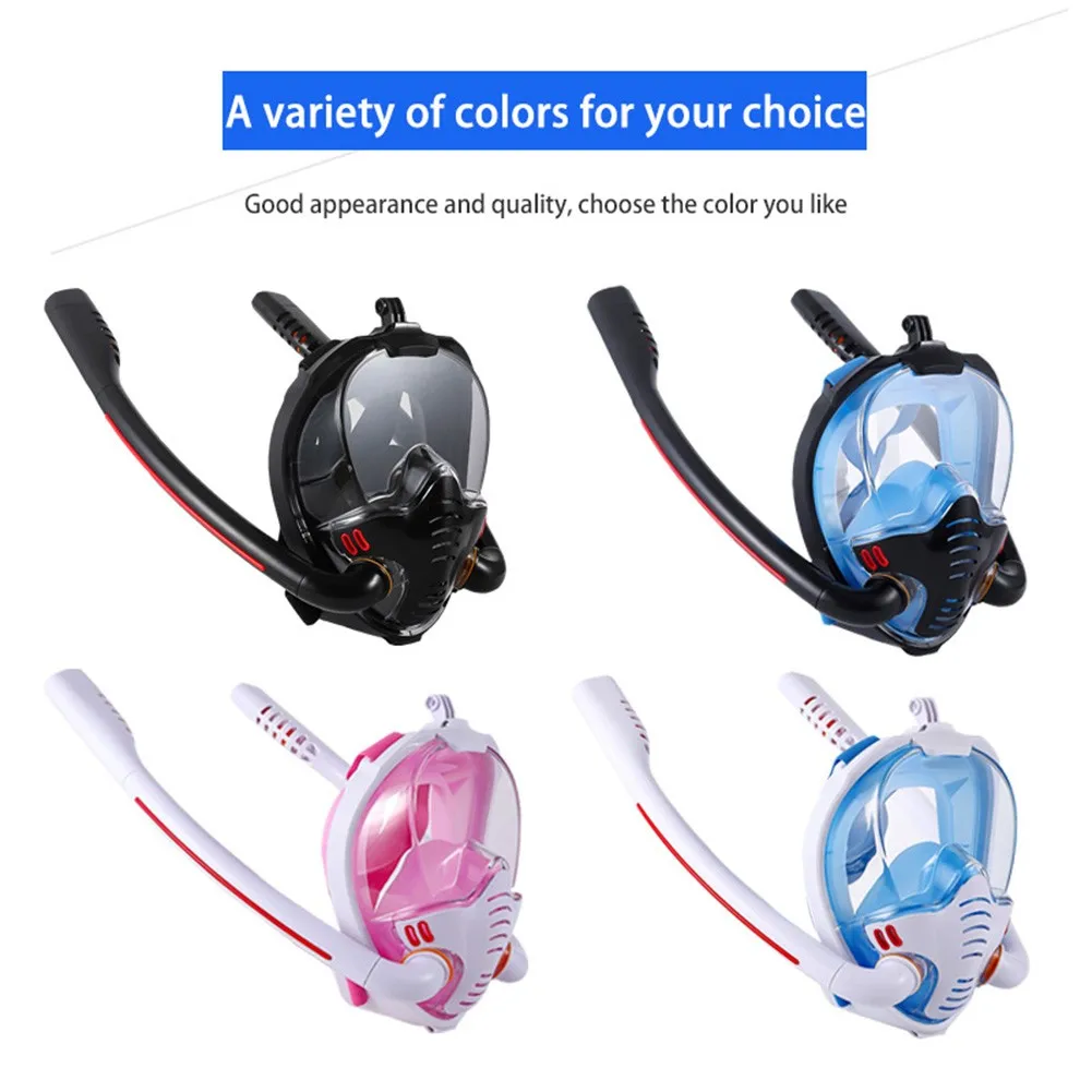 K3 Dual Tube Silicone Snorkeling Mask Anti-Fog&Anti-Leak Full Face Full Dry Scuba Tube Diving Mask With High-definition Lens
K3 Dual Tube Silicone Snorkeling Mask Anti-Fog&Anti-Leak Full Face Full Dry Scuba Tube Diving Mask With High-definition Lens