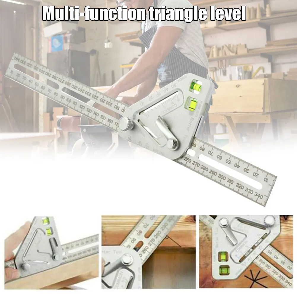 Multifunction Woodworking Ruler Aluminium Alloy Carpentry Marking Tools BHD2
Multifunction Woodworking Ruler Aluminium Alloy Carpentry Marking Tools BHD2