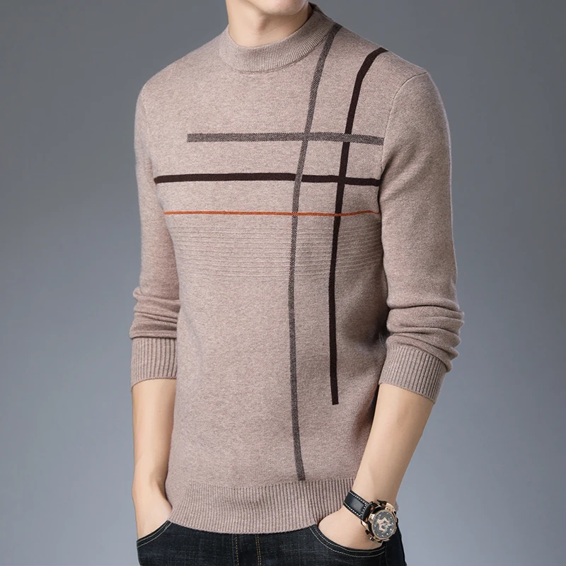 New Autumn Winter Male Thick Sweater Casual Striped Long Sleeve Sweater Pullovers Free Shipping
New Autumn Winter Male Thick Sweater Casual Striped Long Sleeve Sweater Pullovers Free Shipping