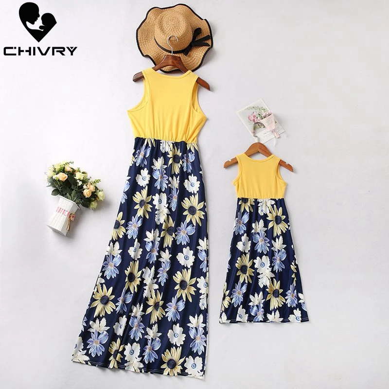 Chivry New Mother Daughter Dresses Sleeveless Patchwork Floral Print Long Dress Mom and Daughter Dress Family Matching Clothes
Chivry New Mother Daughter Dresses Sleeveless Patchwork Floral Print Long Dress Mom and Daughter Dress Family Matching Clothes